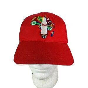 Coca Cola Unisex Adults Red South Africa 2010 Fifa World Cup Baseball Hat One Sz